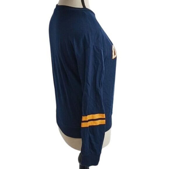 Divided Womens XS Navy Graphic T Shirt Absent Dreams Original NYC Pullover - Picture 4 of 7